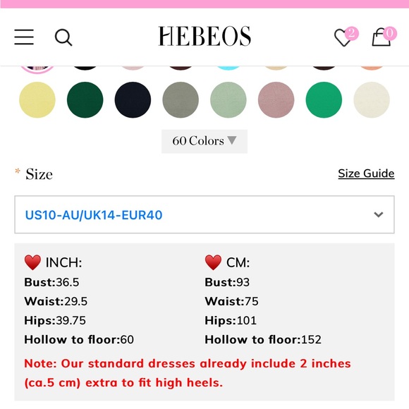 Hebos Formal dress size 10 - Picture 7 of 7